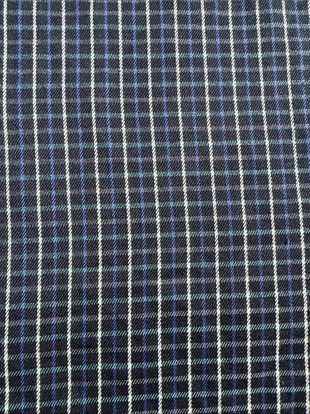 EUC Men's The North Face Plaid Black/Blue Long Sleeve Button Down Shirt Size XXL